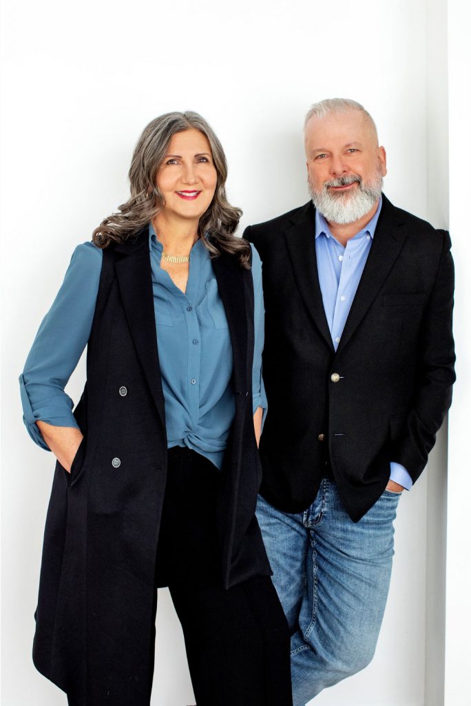 Dave and Susan Kenney in action, leading a workshop on the science of addiction recovery.