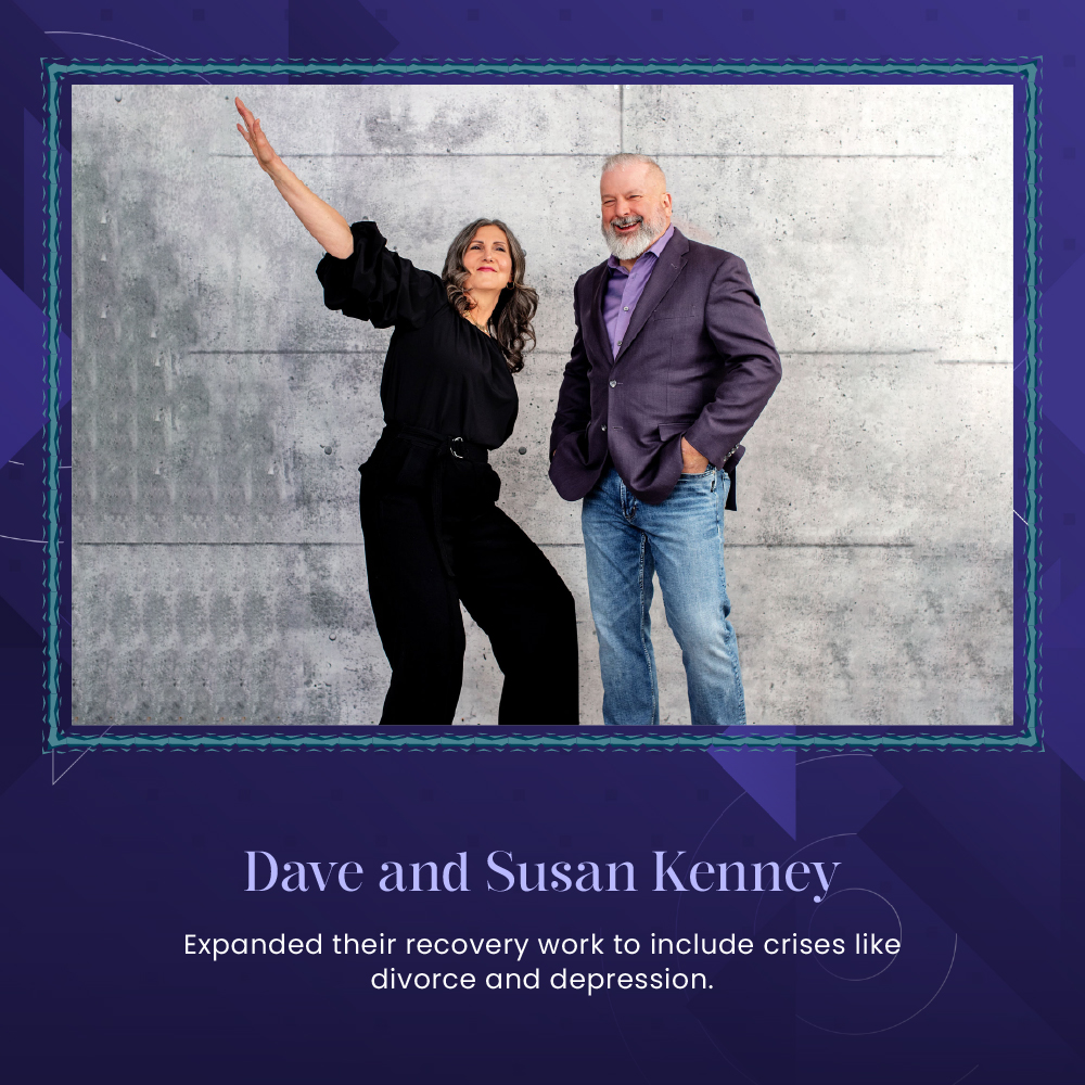 Dave and Susan Kenney during a seminar on Actualized Recovery® in Calgary.